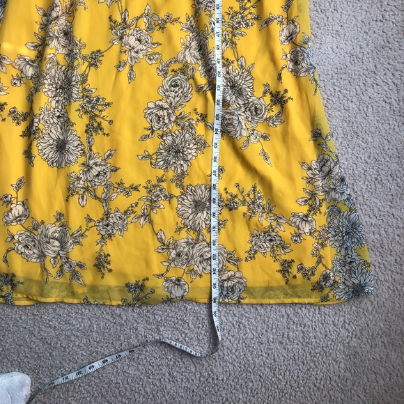 Tacera Yellow Floral Maxi Dress size 1X - Picture 12 of 15